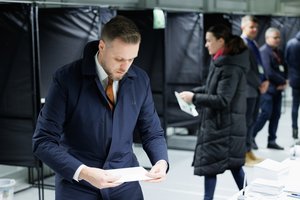 G. Landsbergis balsavo antrame savivaldos rinkimų ture: neišryškėjus vienam laimėtojui, visi turi apie ką pagalvoti