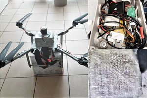 Druskininkų pasieniečiai nutupdė kontrabandininkų droną su rūkalais