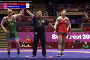 Dviejų įtikinančių pergalių nepakako – M.Venckaitis Europos čempionate užėmė penktą vietą