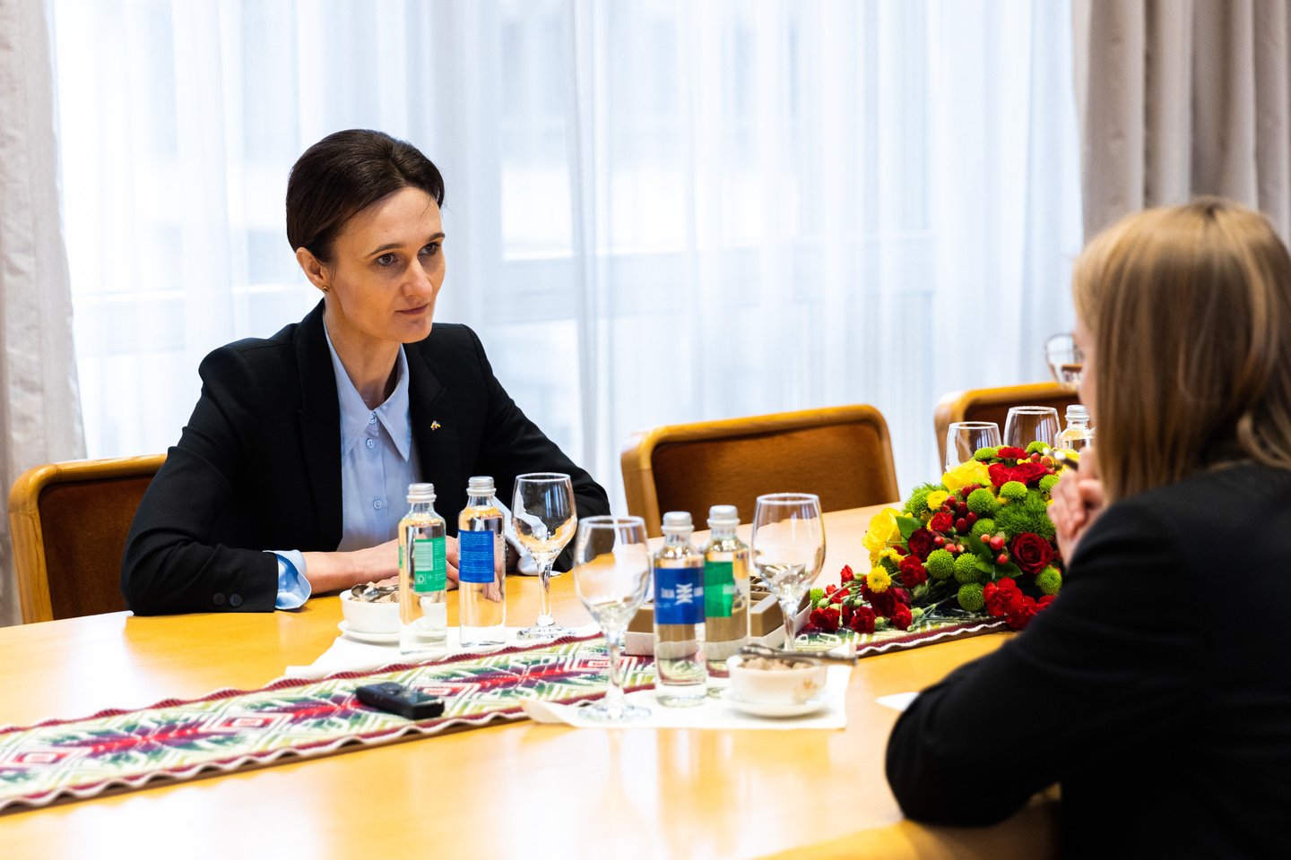 Interviu su Seimo pirmininke Viktorija Čmilyte-Nielsen. <br>Karolinos Gudžiūnienės (ELTA) nuotr.