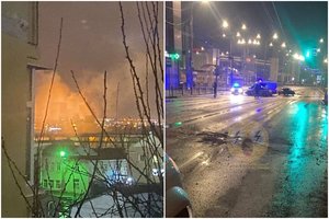 Belgorode naktį griaudėjo sprogimai: praneša apie apgriautus namus ir pastatus