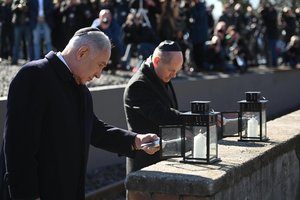 Izraelyje vykstant protestams prieš teismų reformas, B. Netanyahu atvyko į Berlyną