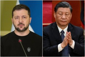 JAV: V. Zelenskio ir Xi Jinpingo derybos būtų geras dalykas