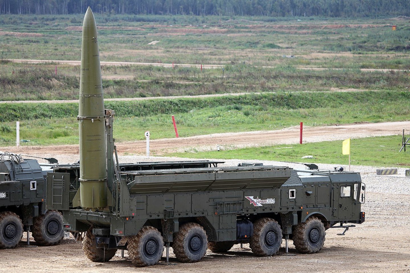  Rusiška raketa „Iskander M“ gali būti naudojama kaip branduolinio ginklo nešėja.<br> Wikimedia commons