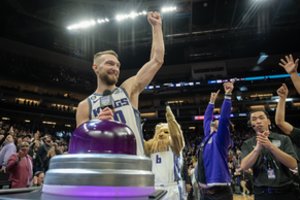 NBA lygoje siaučiantis D. Sabonis MVP lenktynėse artėja prie lyderių