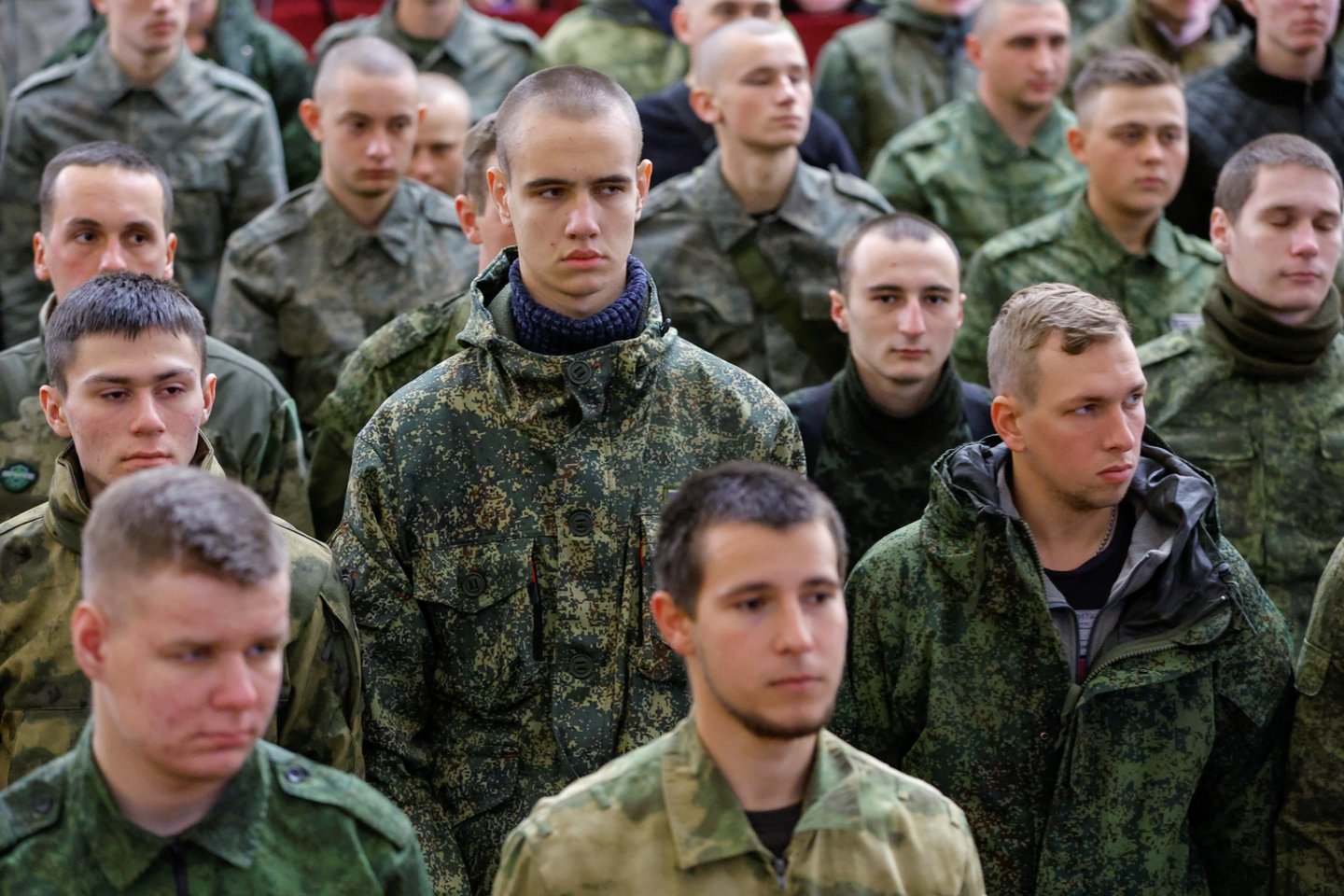 Karas Ukrainoje. Rusijos kareiviai.<br>Reuters/Scanpix nuotr.