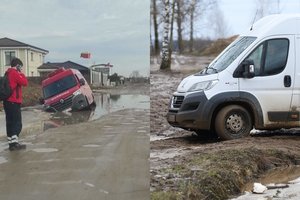 Nė nesapnavo, kad į miestą teks važiuoti tokiai keliais: valdininkų atsakas šokiravo – pasiūlė plaukti