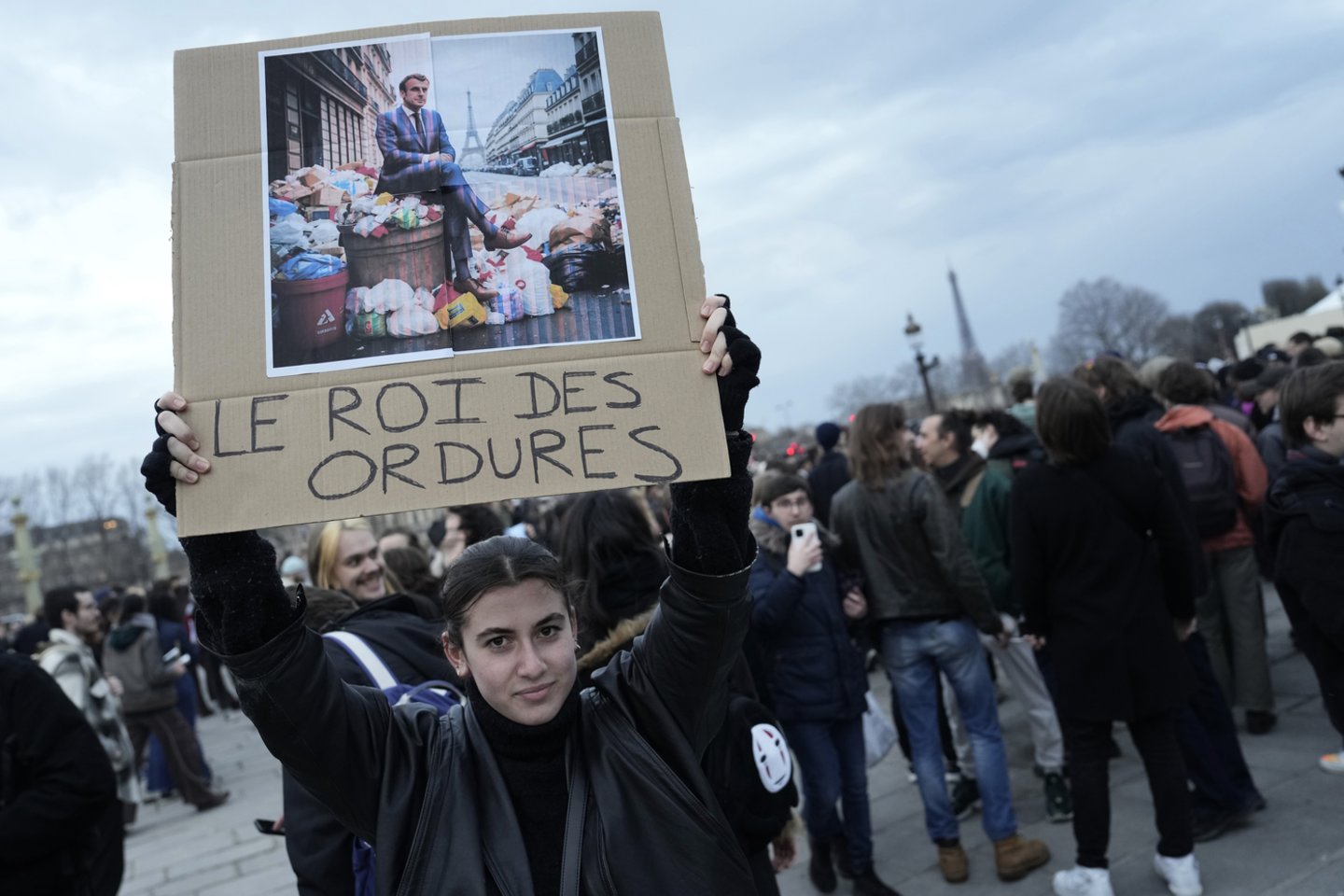 Prancūzijoje protestuotojai.<br>AP/Scanpix nuotr.