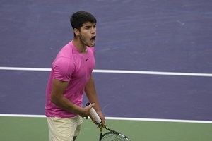 „Indian Wells“ teniso turnyro finale – C. Alcarazo ir D. Medvedevo dvikova