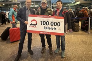 Kelionių organizatorius „Itaka“ išlydėjo 100 000-ąjį keleivį