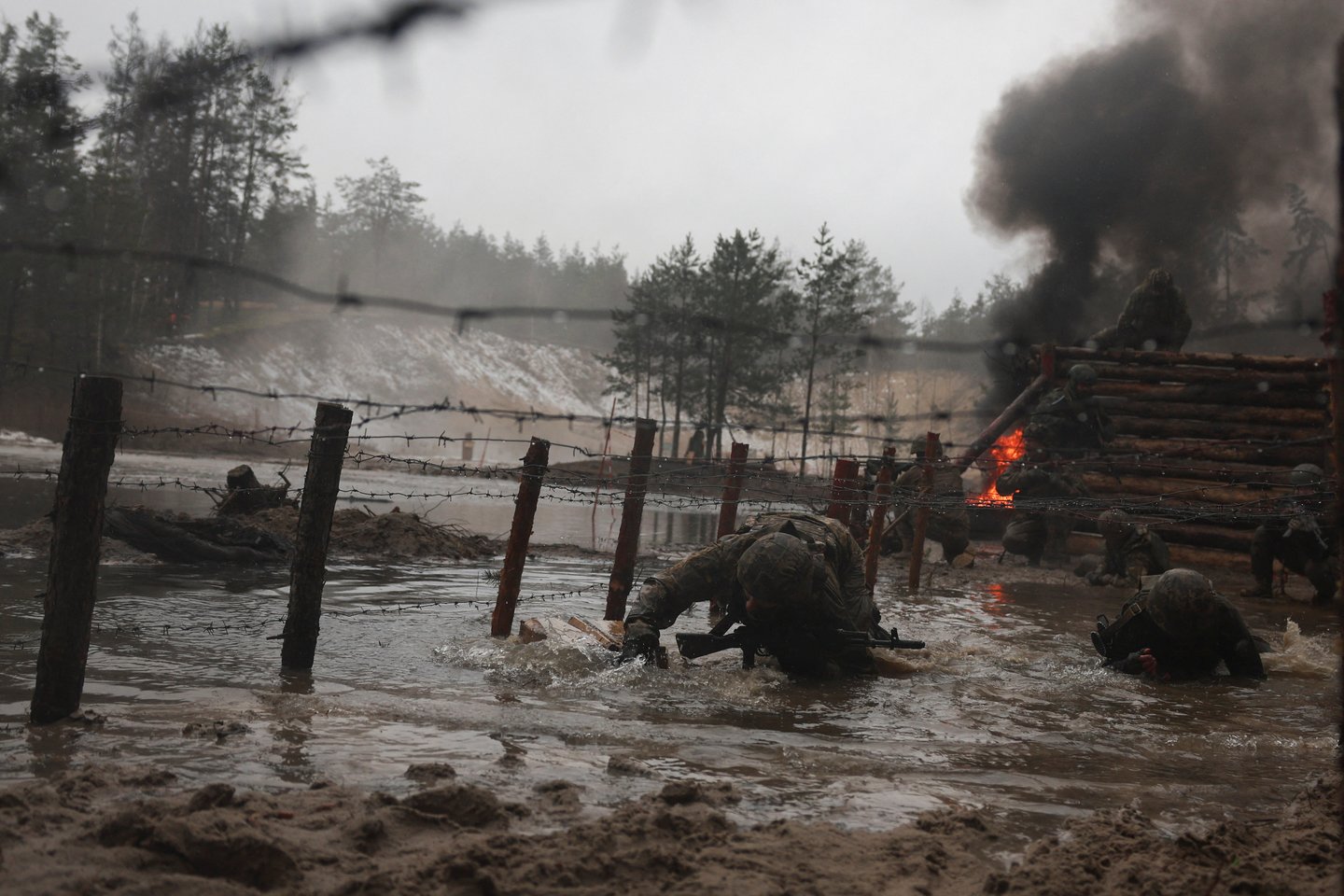 Karas Ukrainoje. Ukrainos kariai.<br> Reuters/Scanpix nuotr.