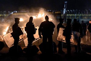 Per protestus prieš pensijų reformą Prancūzijoje sulaikyta daugiau kaip 140 žmonių
