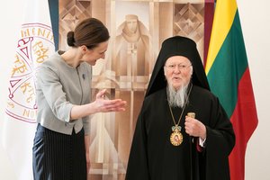 V. Čmilytė-Nielsen susitiko su Konstantinopolio patriarchu Baltramiejumi I