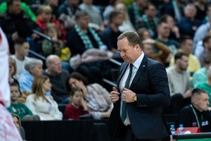 Kovai su „Fenerbahce“ besiruošiantis K. Maksvytis – apie „Olimpia“ pavyzdį, varžovų padėtį ir K. Evanso traumos prisiminimus