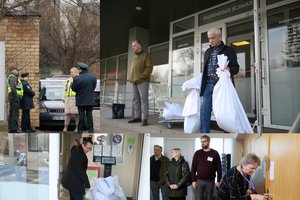 Drama prie Vilniaus rajono savivaldybės numalšinta: biuletenius pavyko saugiai išvežti, bet prireikė policijos