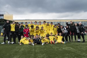 Tris pergales iškovojusi Lietuvos 16-mečių rinktinė tapo UEFA „Development“ turnyro nugalėtoja