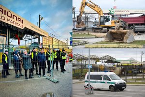 Ankstų rytą prie Gariūnų – šauksmai ir pykčiai: prireikė ne tik policijos, bet ir greitosios pagalbos