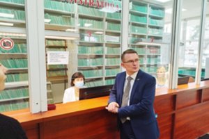 A. Dulkys apsilankė Mažeikiuose: nerimo sukėlė šeimos gydytojų amžius