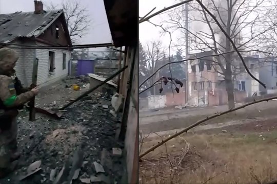 Ukrainos kariai sunaikino laikiną „Wagner“ slėptuvę.