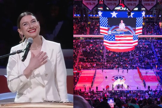 NBA rungtynėse JAV himną kanklėmis pirmąkart atliko lietuvė S. Smirnova.