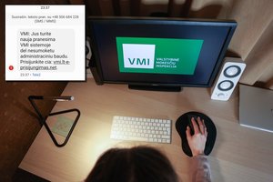 Sulaukę tokios žinutės išlikite budrūs: tai ne VMI, o sukčiai
