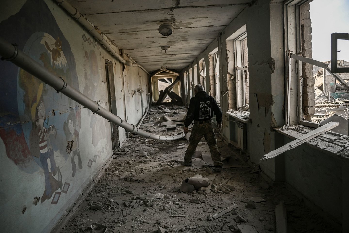 Karas Ukrainoje, Časiv Jaras.<br>AFP/Scanpix nuotr.