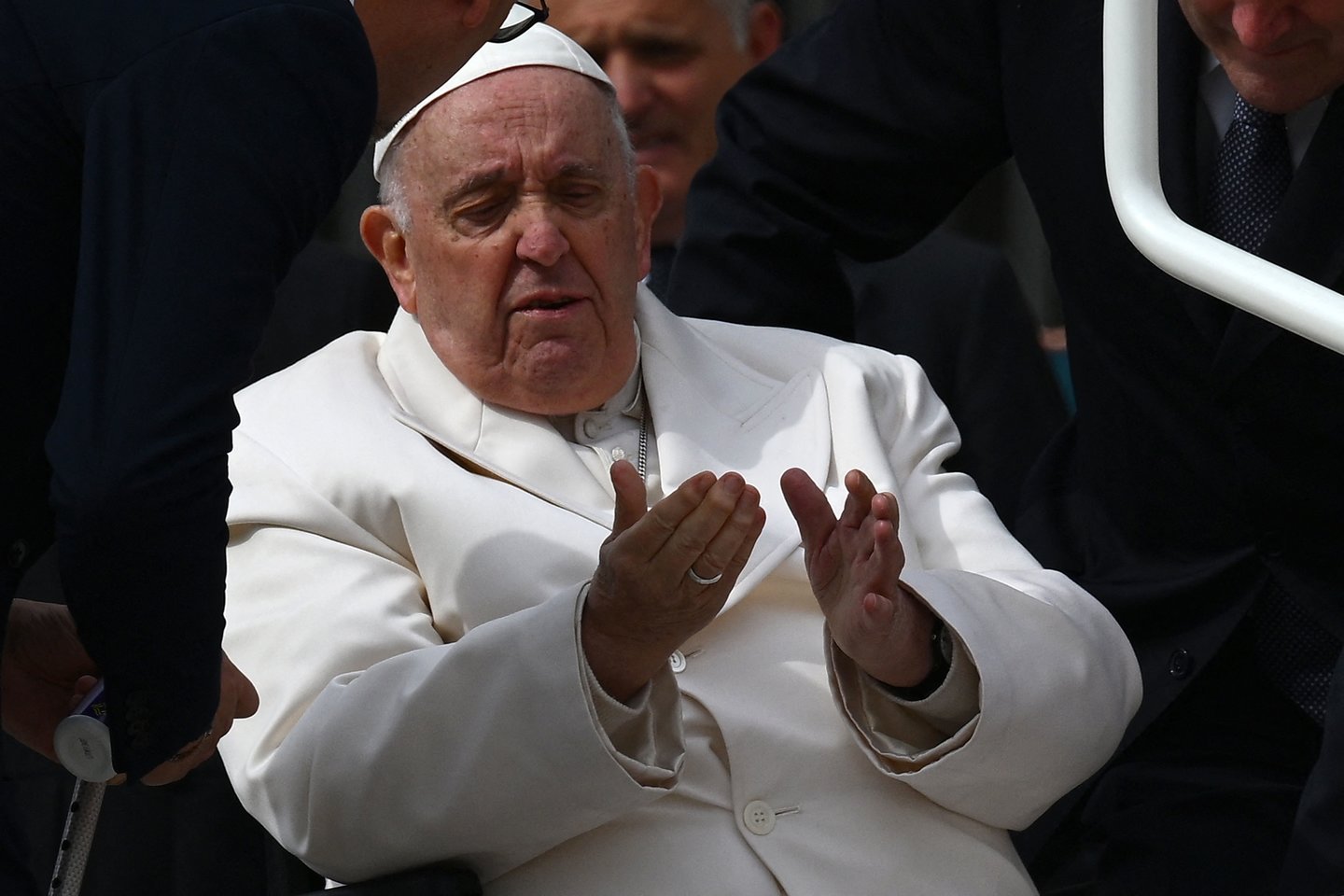 Popiežius Pranciškus.<br>AFP/Scanpix nuotr.