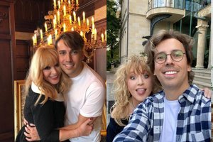 M. Galkinas paviešino senas A. Pugačiovos ir jųdviejų vaikų nuotraukas: „Motinystė jai labai tinka“