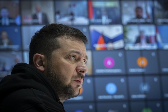 Austrijoje – iš anksto sutartas protestas prieš V. Zelenskį: esą dėkodamas už pagalbą pažeidė šalies neutralitetą
