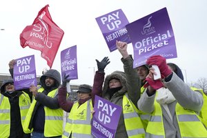 Londono Hitrou oro uoste apsaugos personalas pradėjo 10 dienų streiką