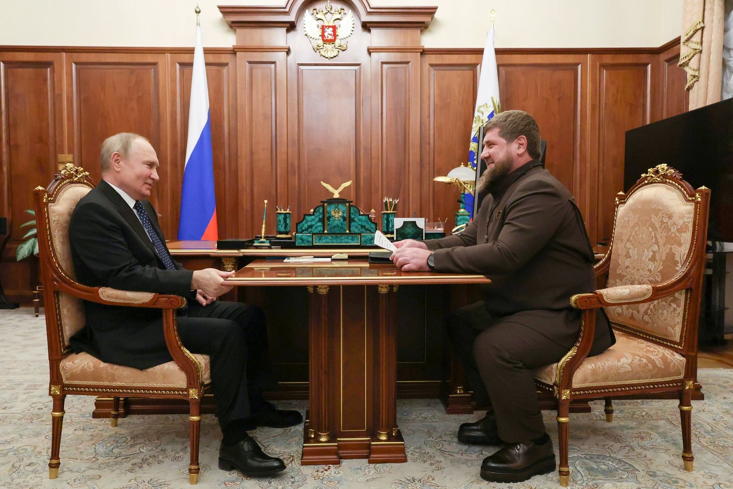 V.Putinas ir R.Kadyrovas.