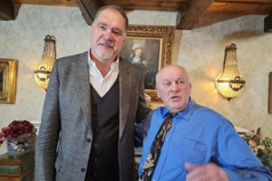 Kaune surengtoje šventėje A. Sabonis sveikino savo buvusį trenerį J. Fiodorovą