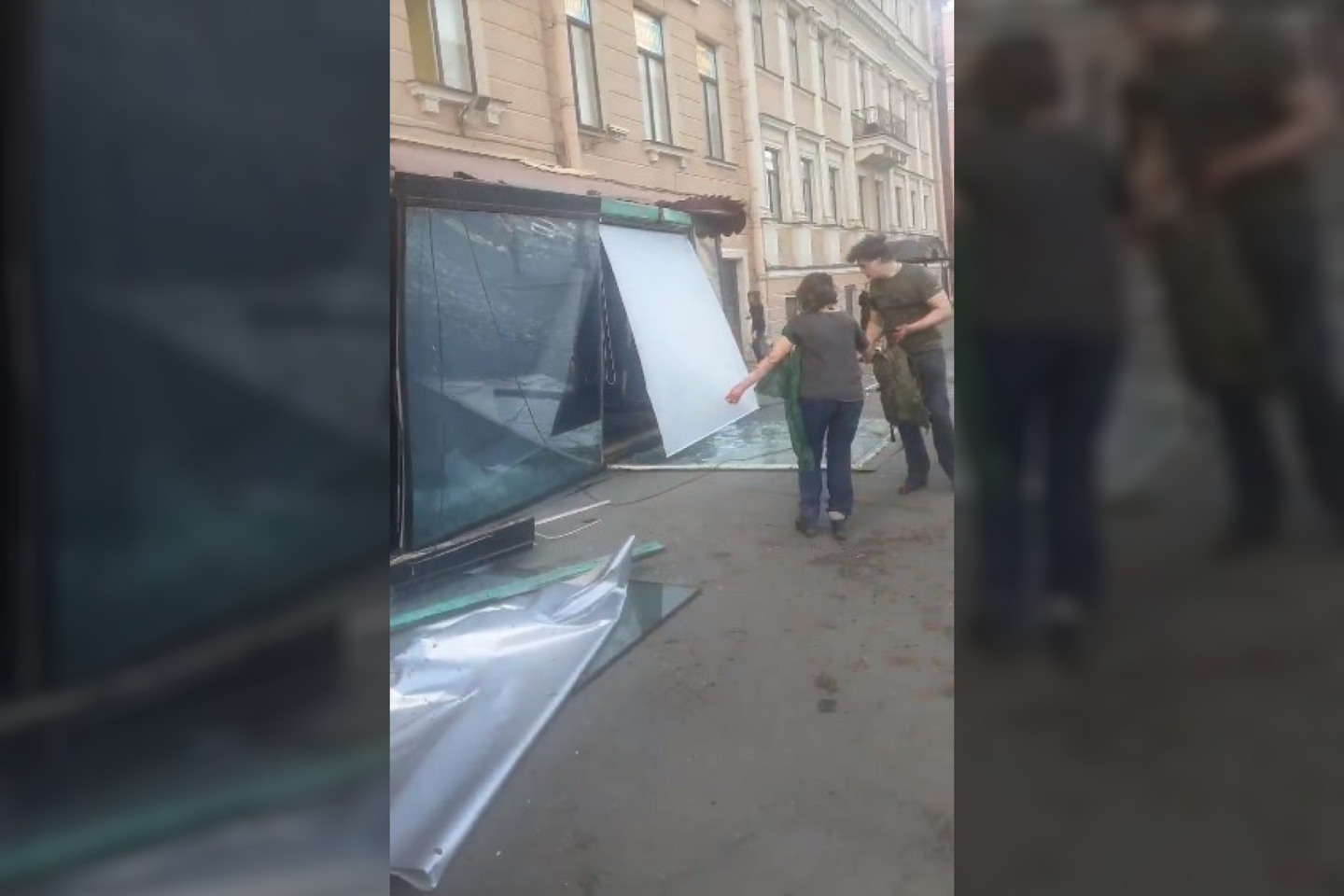  Sankt Peterburge nugriaudėjo sprogimas.<br> Stopkadras.