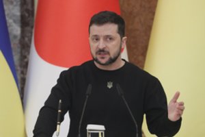 V. Zelenskis apie greitam Ukrainos atsigavimui reikalingą sumą: kalbame apie šimtus milijardų