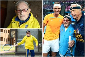 Lietuvoje šimtmečio laukiantis vyriausias pasaulio tenisininkas atkaklumu prispaudė net Rafaelį Nadalį