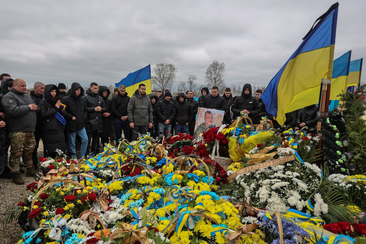  Ukrainoje atsisveikinta su kare žuvusiu V. Merinovu<br> Reuters/Scanpix nuotr.