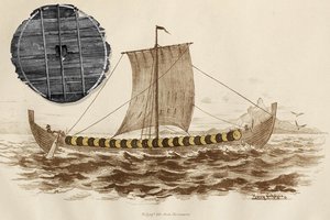 Mokslininkas: 1100 metų senumo „apeiginiai“ vikingų skydai galėjo būti naudojami ir mūšiuose