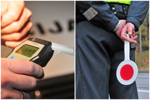 Girtas prie vairo įkliuvo Utenos policijos kriminalinės žvalgybos vadas – įpūtė 4,22 prom.