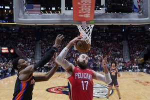 Gerai dėl kamuolių kovojęs J. Valančiūnas padėjo „Pelicans“ ekipai įveikti „Knicks“