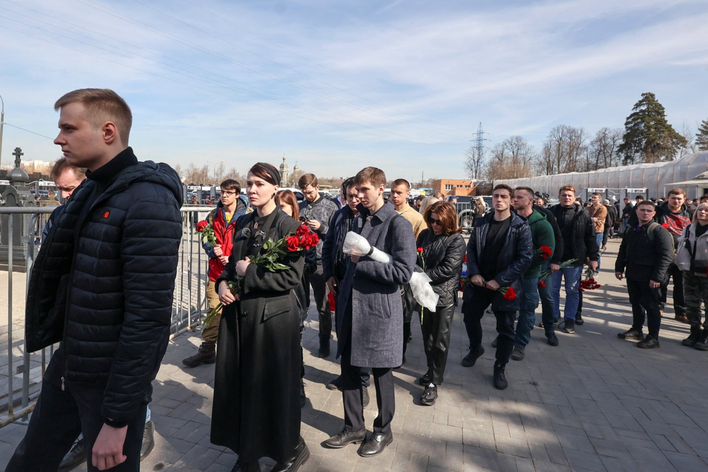 Rusijos propagandisto V. Tatarskio laidotuvės.<br>Reuters/Scanpix nuotr.