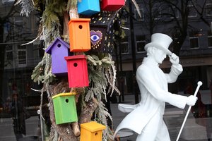 Kauniečiai paukščiams pateikė išskirtinę staigmeną: tokie inkilai iškart patraukia akį