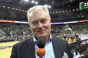 Rungtynėse prieš „Maccabi“ apsilankęs G. Nausėda pasakė, ką galvoja apie „Žalgirį“