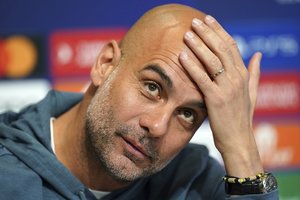 Pepas Guardiola budino „Manchester City“ žaidėjus: neapsikraukite mintimis apie praeities nesėkmes