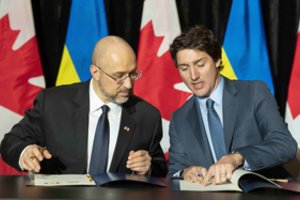 Ukrainos premjeras apie vizito Kanadoje rezultatus: laisvoji prekyba, karinė pagalba, sankcijos