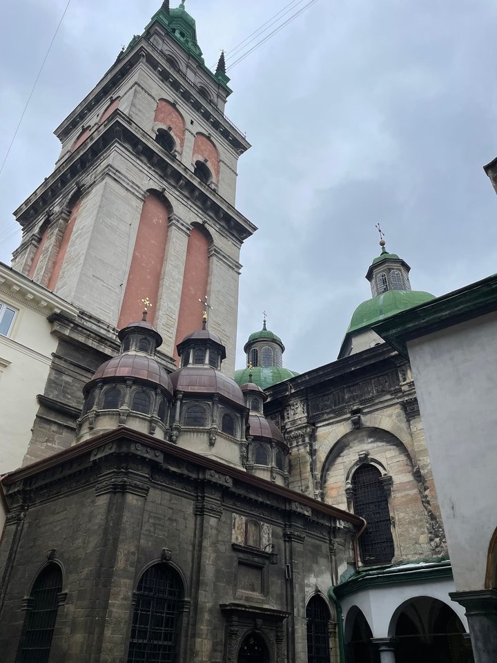 Prieš keturis šimtus metų pastatyta Uspenijos cerkvė yra pati svarbiausia Lvovo pravoslavams.<br>E.Butrimo nuotr.