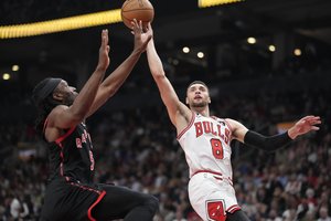 Z. Lavine’o vedami „Bulls“ Toronte užbaigė „Raptors“ sezoną