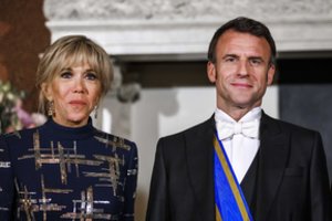 Prancūzijos prezidento žmonai Brigitte Macron sukanka 70 metų