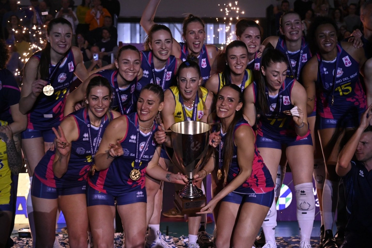 Tinklininkė Indrė Sorokaitė su Italijos klubu iškovojo CEV taurę