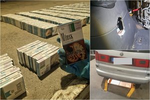 Iš Baltarusijos grįžtantys lietuviai kontrabandą slėpė degalų bake ir po garsiakalbiu