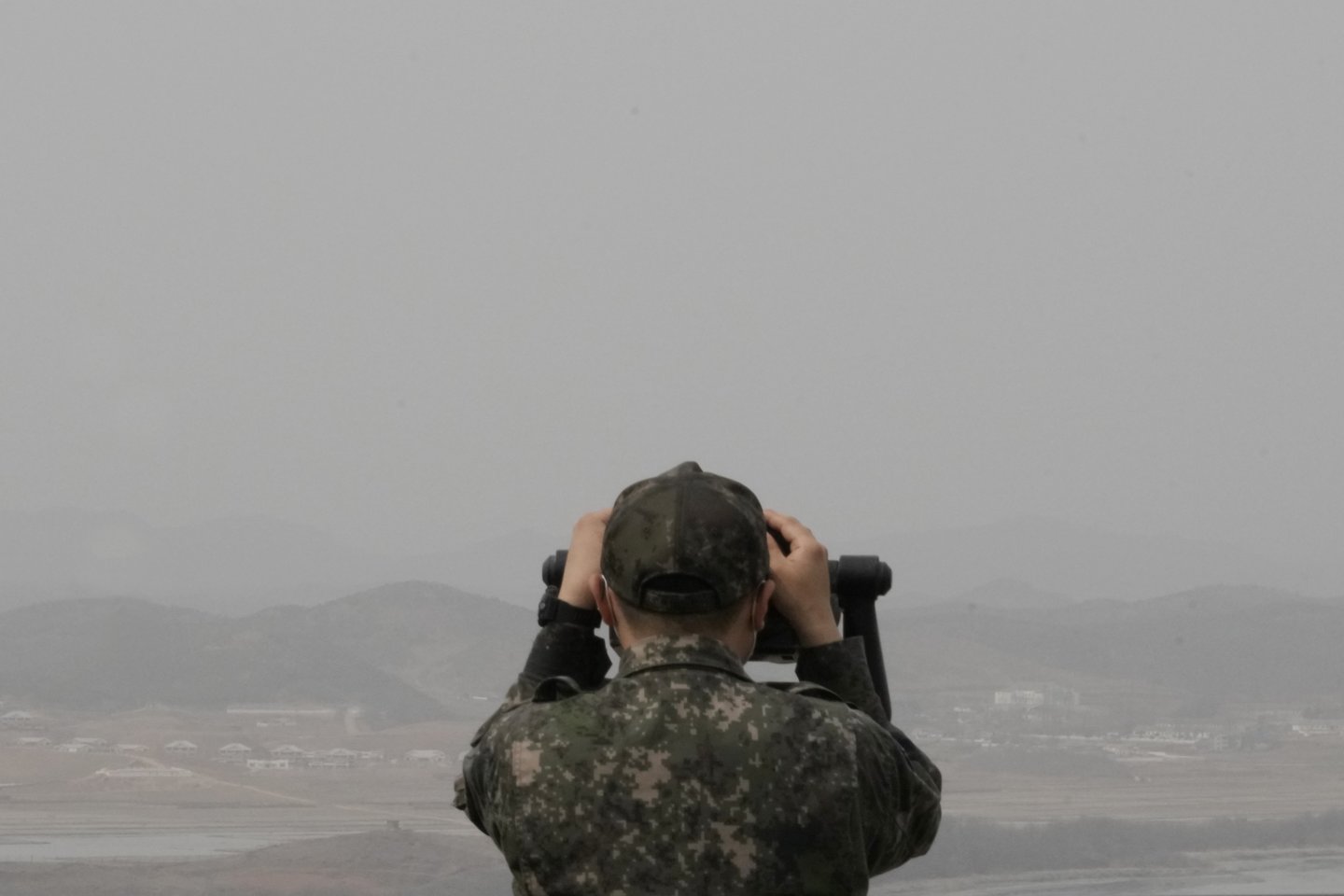  Pietų Korėjos karys.<br>AP/Scanpix nuotr.
